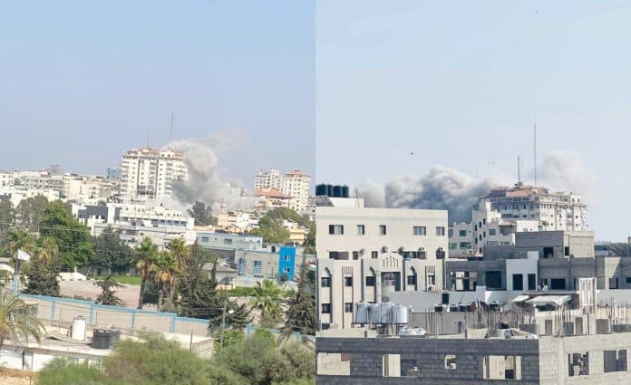 غزة تحت القصف .. مغردون بعد هجوم جديد :