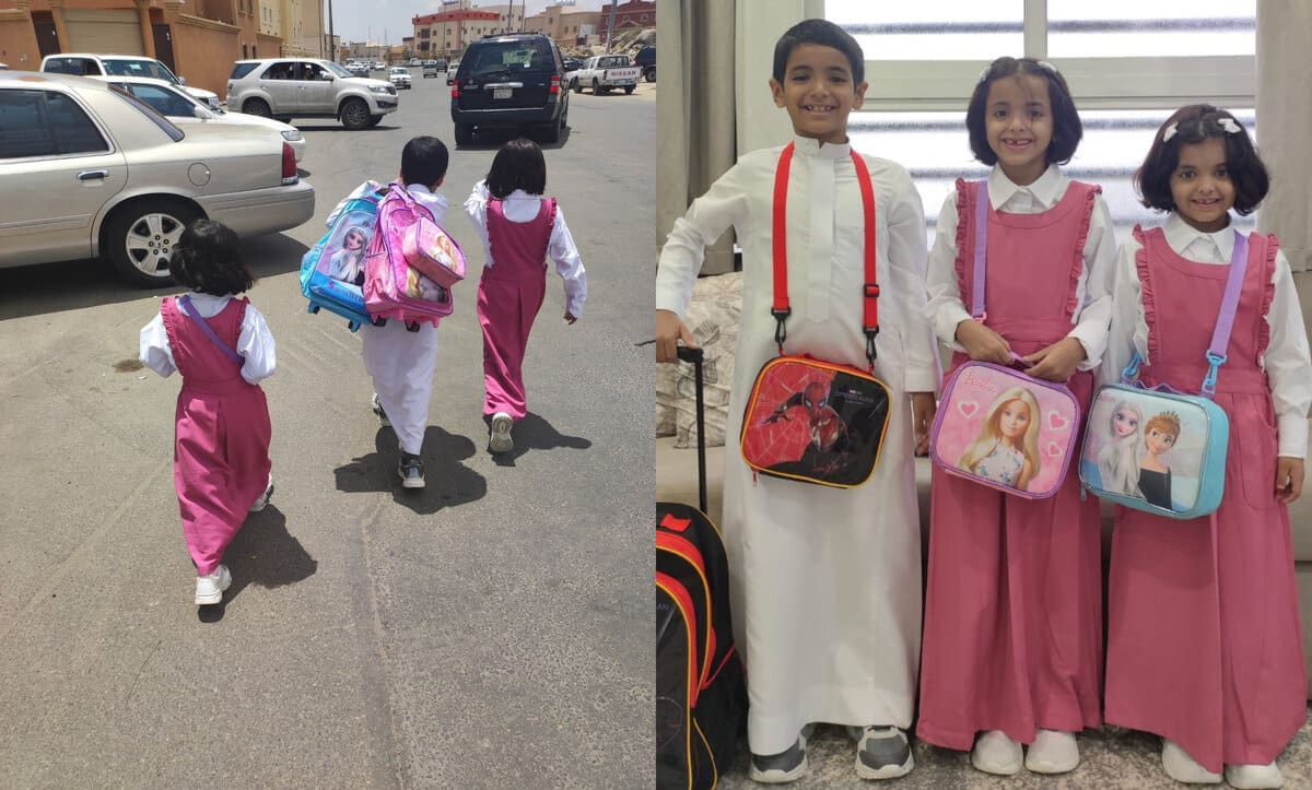 طفل سعودي يقدم درساً في الأخوة مع شقيقتيه ويخطف قلوب متابعين alarabtrend.com
