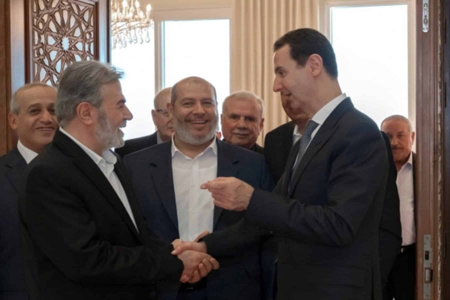 وفد حماس يلتقي الأسد alarabtrend.com
