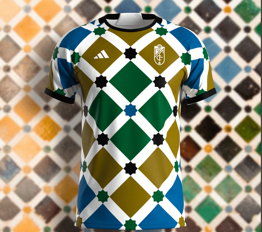 قميص نادي غرناطة الإسباني المستوحى من قميص المنتخب الجزائري alarabtrend.com