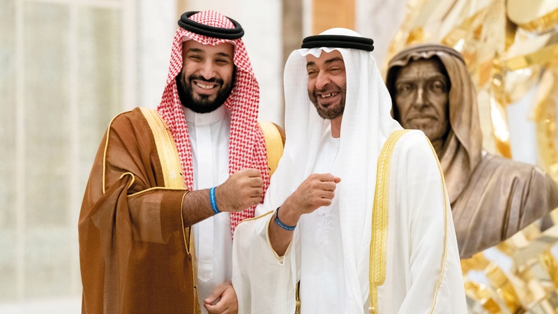 محمد بن زايد ومحمد بن سلمان
