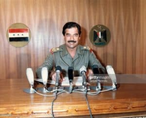 صورة الرئيس العراقي الراحل صدام حسين