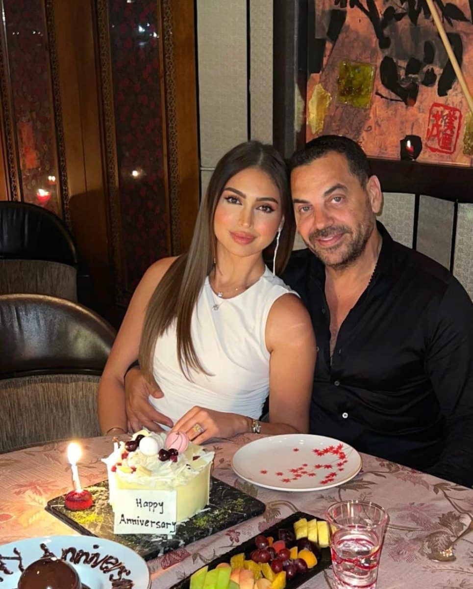 نيكول سعفان تحتفل بعيد ميلاد زوجها طارق العريان بقلطات رومانسية (فيديو)